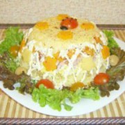 салат с грибами и сыром
