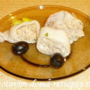 кальмары фаршированные сыром