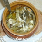 курица с картошкой в горшочке
