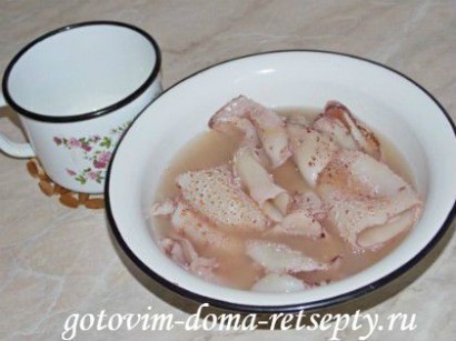 кальмары, рецепт в сметане 3