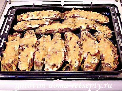 запеченные в духовке баклажаны фаршированные мясом 18