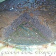 шоколадный бисквит, рецепт с орехами