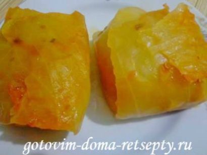 голубцы с фаршем и рисом, рецепт в мультиварке