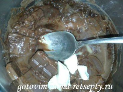 шоколадный бисквит, рецепт с орехами 3
