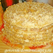 торт медовик с заварным кремом