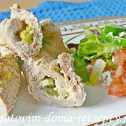 рулетики из свинины с сыром