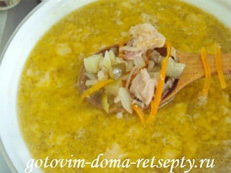 рассольник с перловкой и солеными огурцами 14