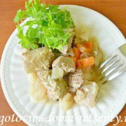 Мясо тушеное с овощами в мультиварке