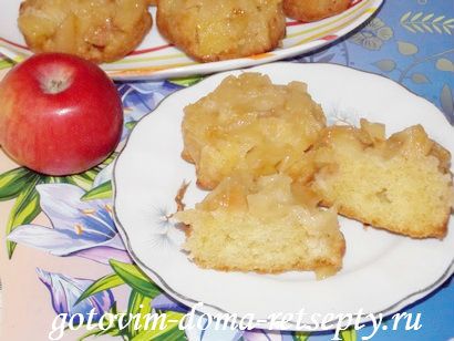 кексы с яблоками