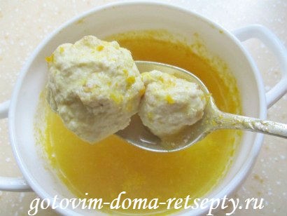 суп из тыквы с куриными фрикадельками