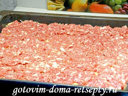 картофельная бабка с мясным фаршем 9