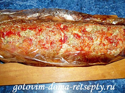 рулет мясной с яйцом в духовке рецепт 12